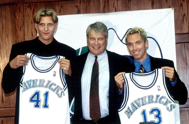 Dirk Nowitzki, Don Nelson and Steve Nash
